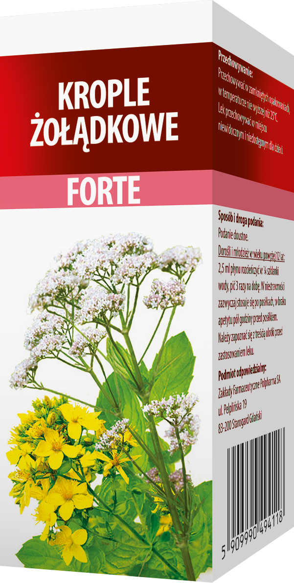 Krople żołądkowe forte