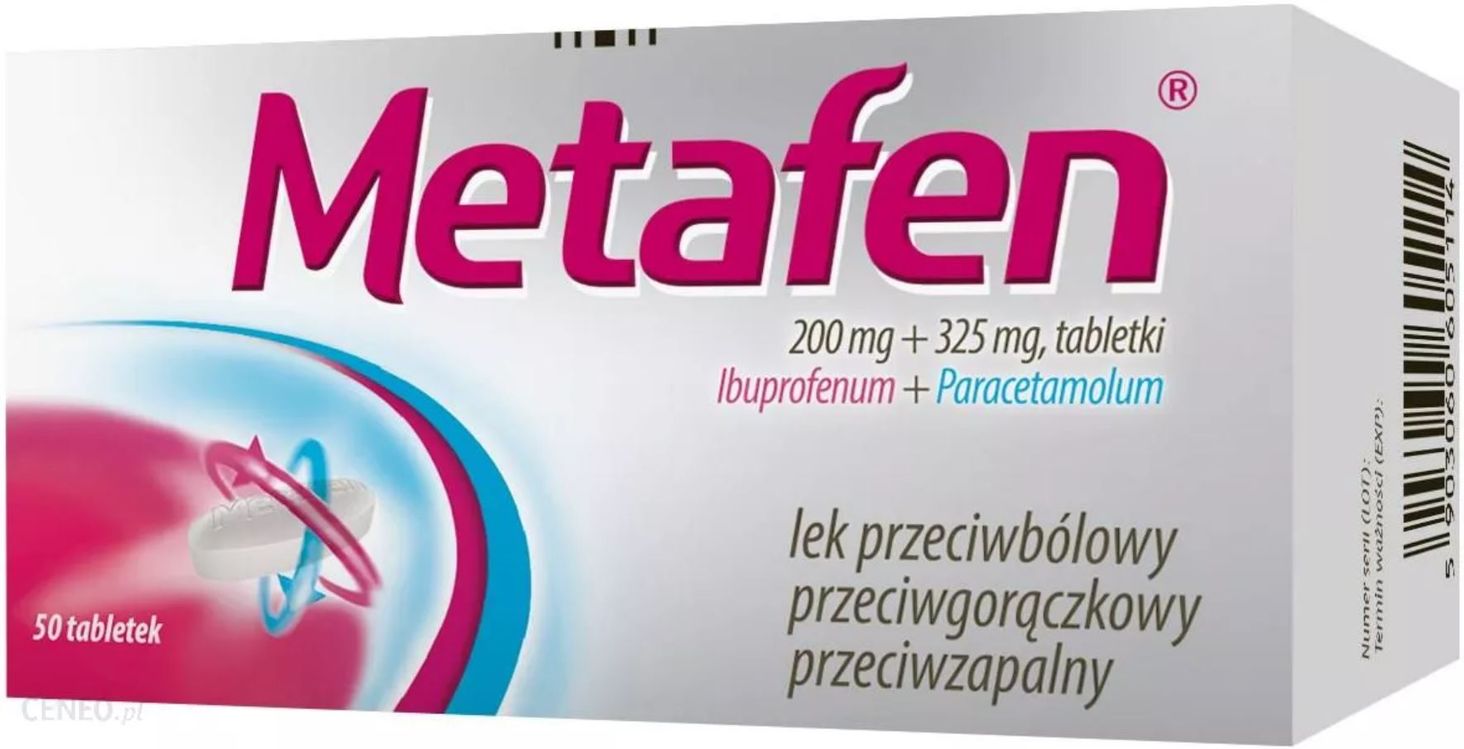 Metafen (200 mg + 325 mg) x 50 tabl.