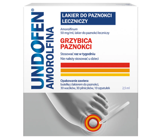 Undofen Amorolfina lakier do paznokci 50mg 2,5ml - 2