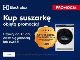 Electrolux: Satysfakcja gwarantowana z suszarkami do ubrań Electrolux – do 45 dni