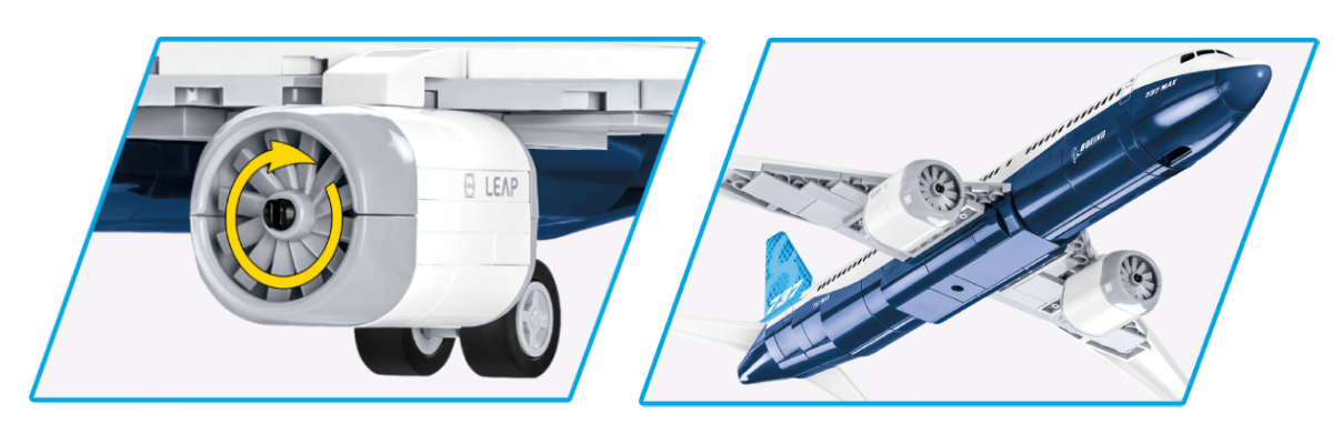 COBI Boeing 737-8 ruchome elementy