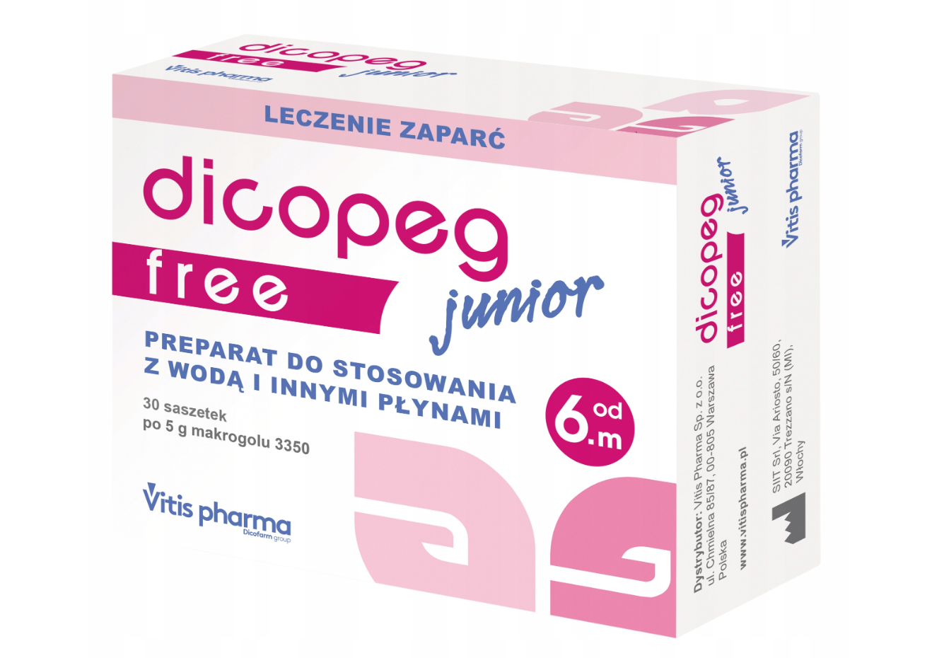 Dicopeg Junior Free proszek, 30 saszetek x 5 g - 1