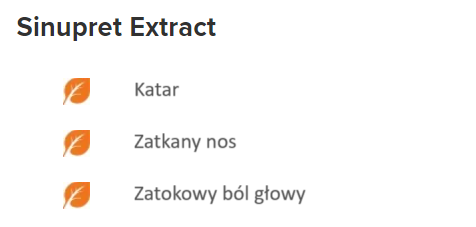 Sinupret Extract 20 tabletek Właściowści