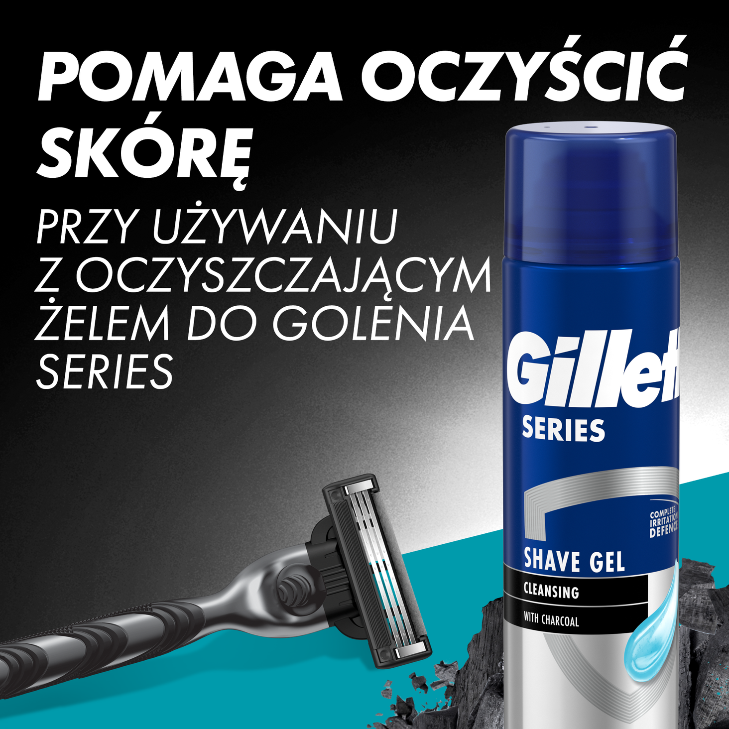 Gillette Mach3 Charcoal Ostrza zdj produktu 6
