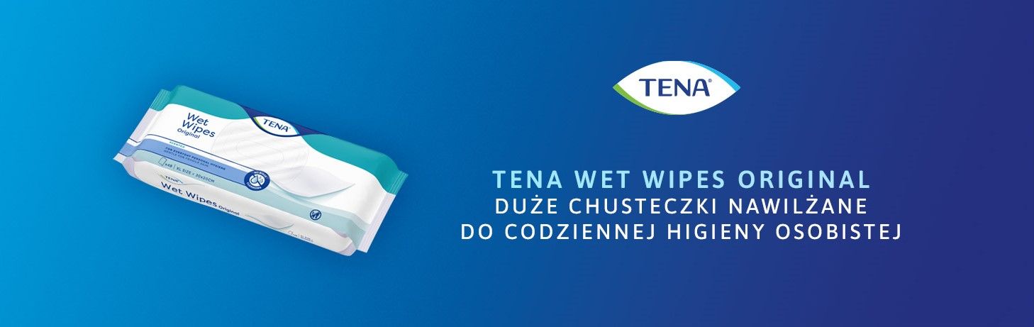 TENA Wet Wipes Chusteczki banner