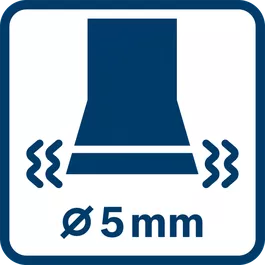 Wartość emisji drgań ah ∅ 5,0 mm
