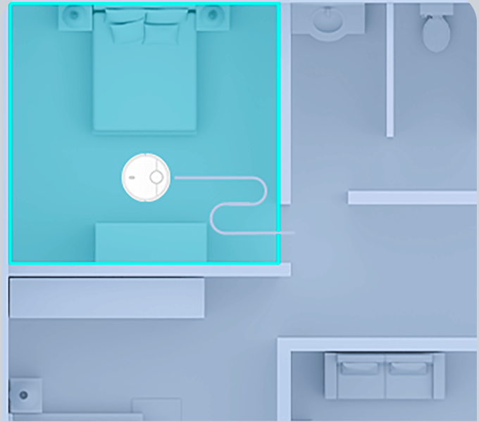 Xiaomi Mi Robot Vacuum Mop 2 Pro wybrany obszar