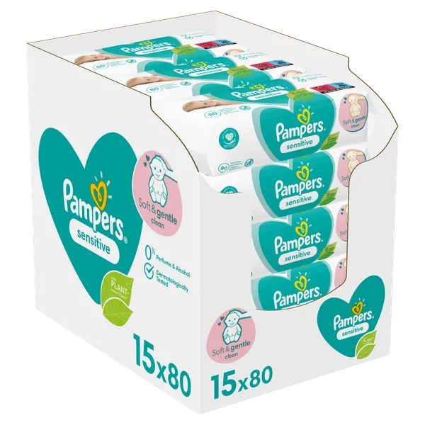 Pampers Sensitive Baby 15X80Szt.
