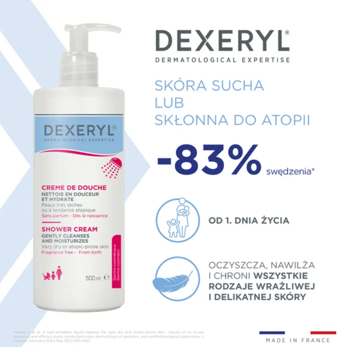 Dexeryl Shower Krem myjący pod prysznic 500ml_1