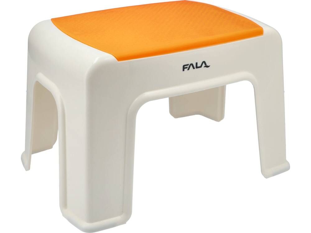 Fala stołek plastikowy 30x20x21cm pomarańczowy 75916 -1