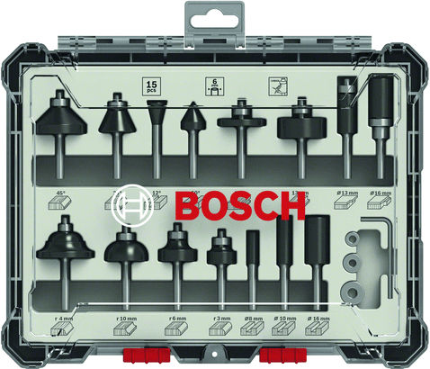 Bosch Mieszany zestaw frezów - 2