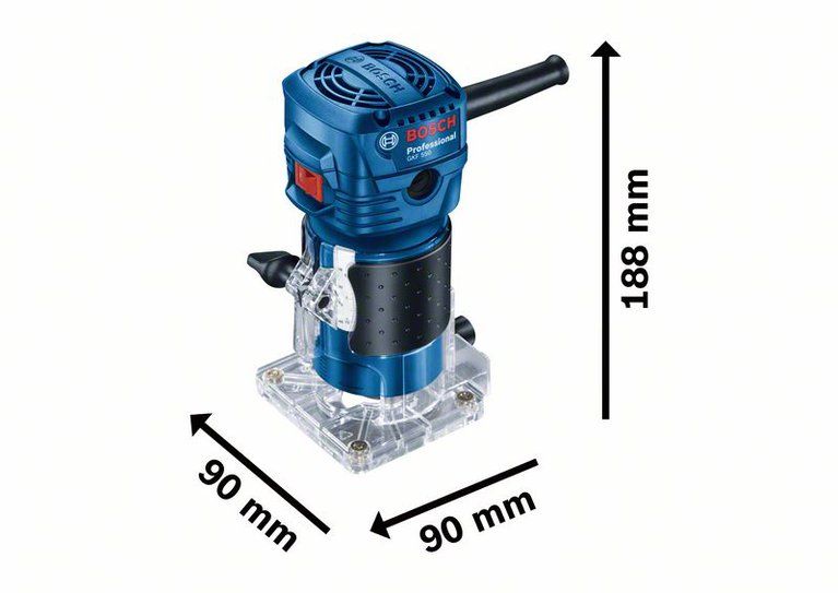 Bosch GKF 550 Professional wymiary