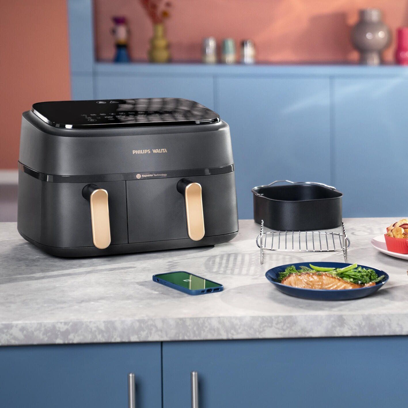 PHILIPS Ovi Dual Basket NA352/00 Air Fryer - 3