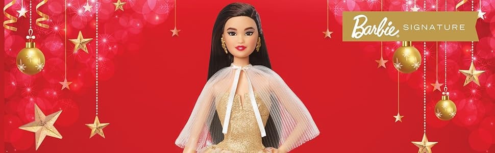 Barbie Signature Lalka świąteczna top