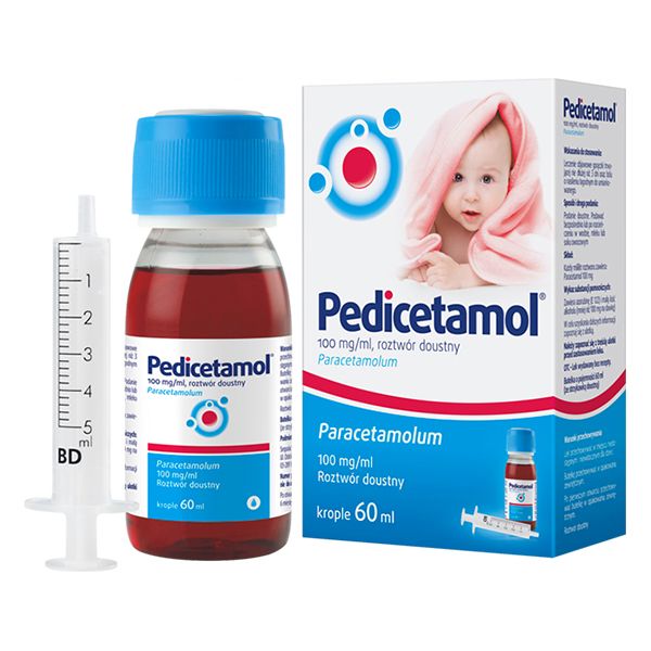 Pedicetamol roztwór doustny 100mg/ml 60ml