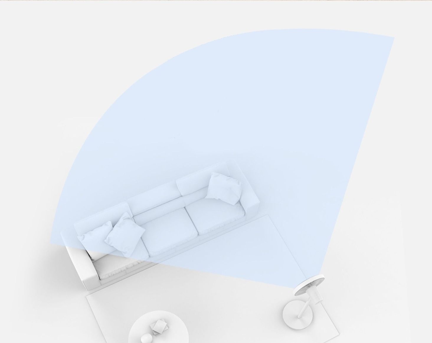 Xiaomi Mi Smart Standing Fan 1C Zasięg nawiewu