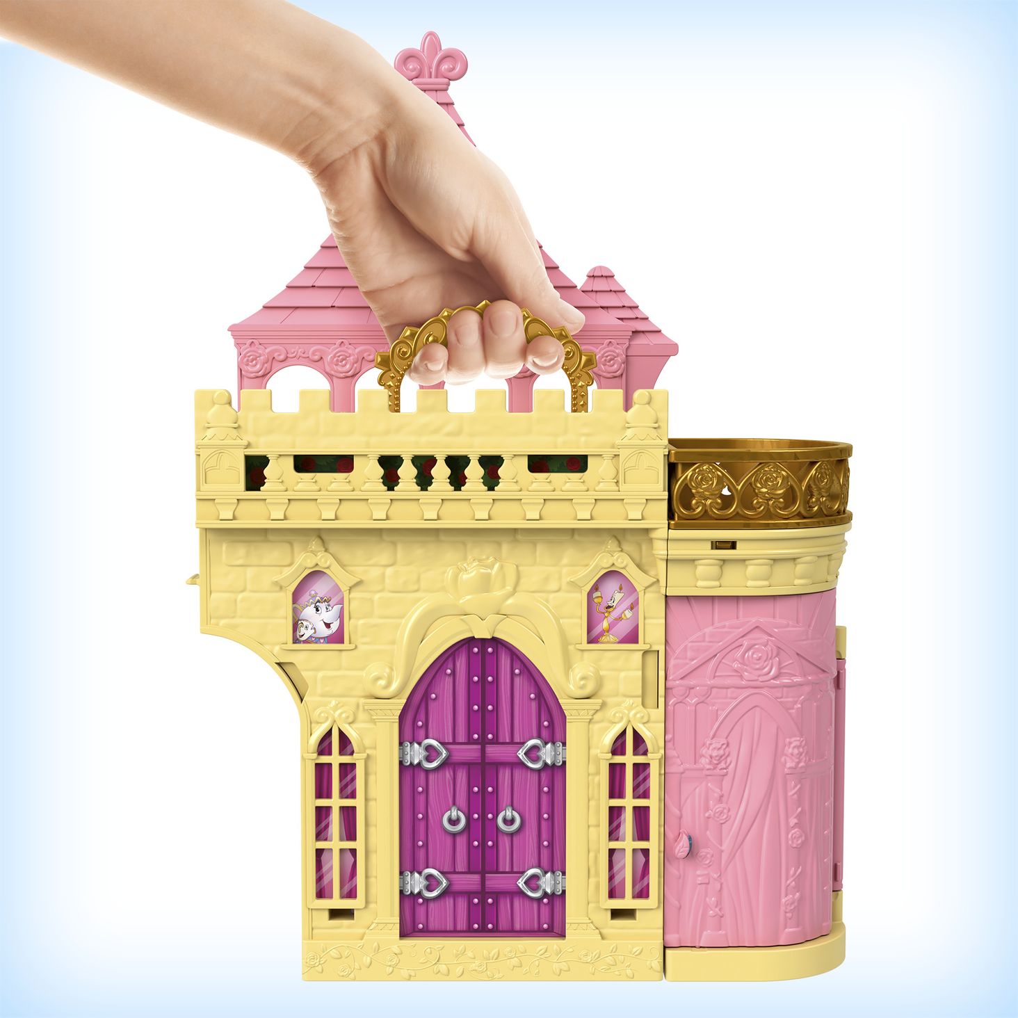 Mattel dwupoziomowy złocisty wózek
