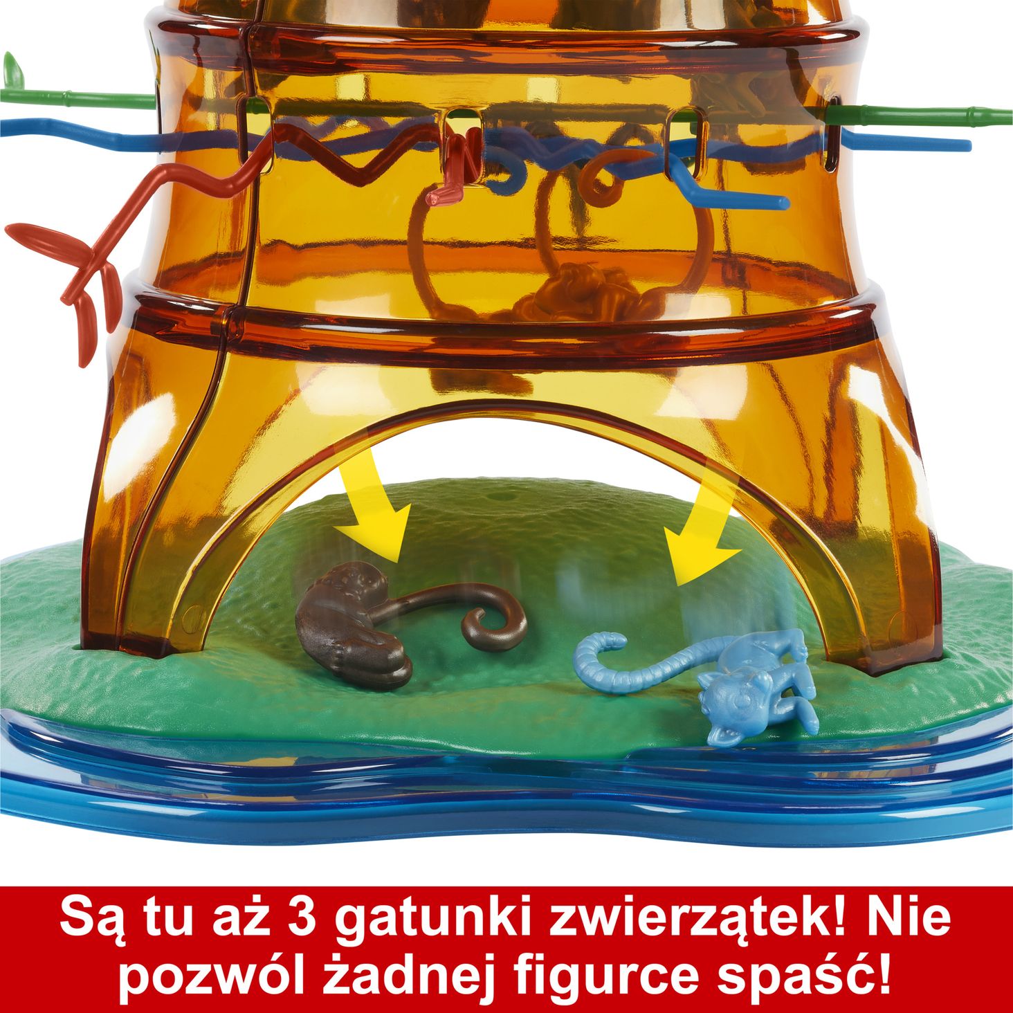 Mattel Gry Spadające małpki Zabawa na drzewie HTW65 7