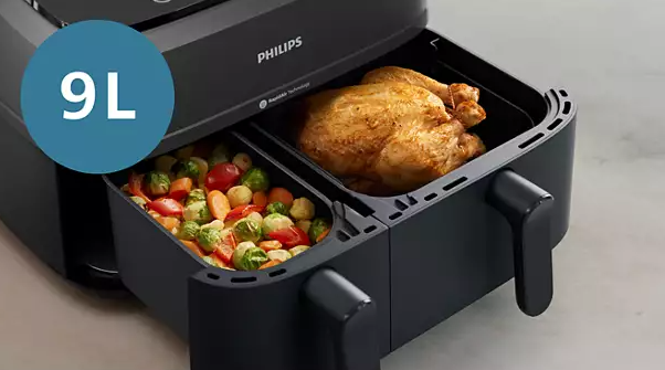 PHILIPS 3000 Series Dual Airfryer NA351/00 - 9