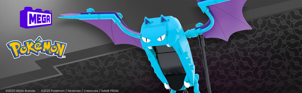 MEGA Pokemon Golbat z ruchem do ustawiania Minizestaw HTH72