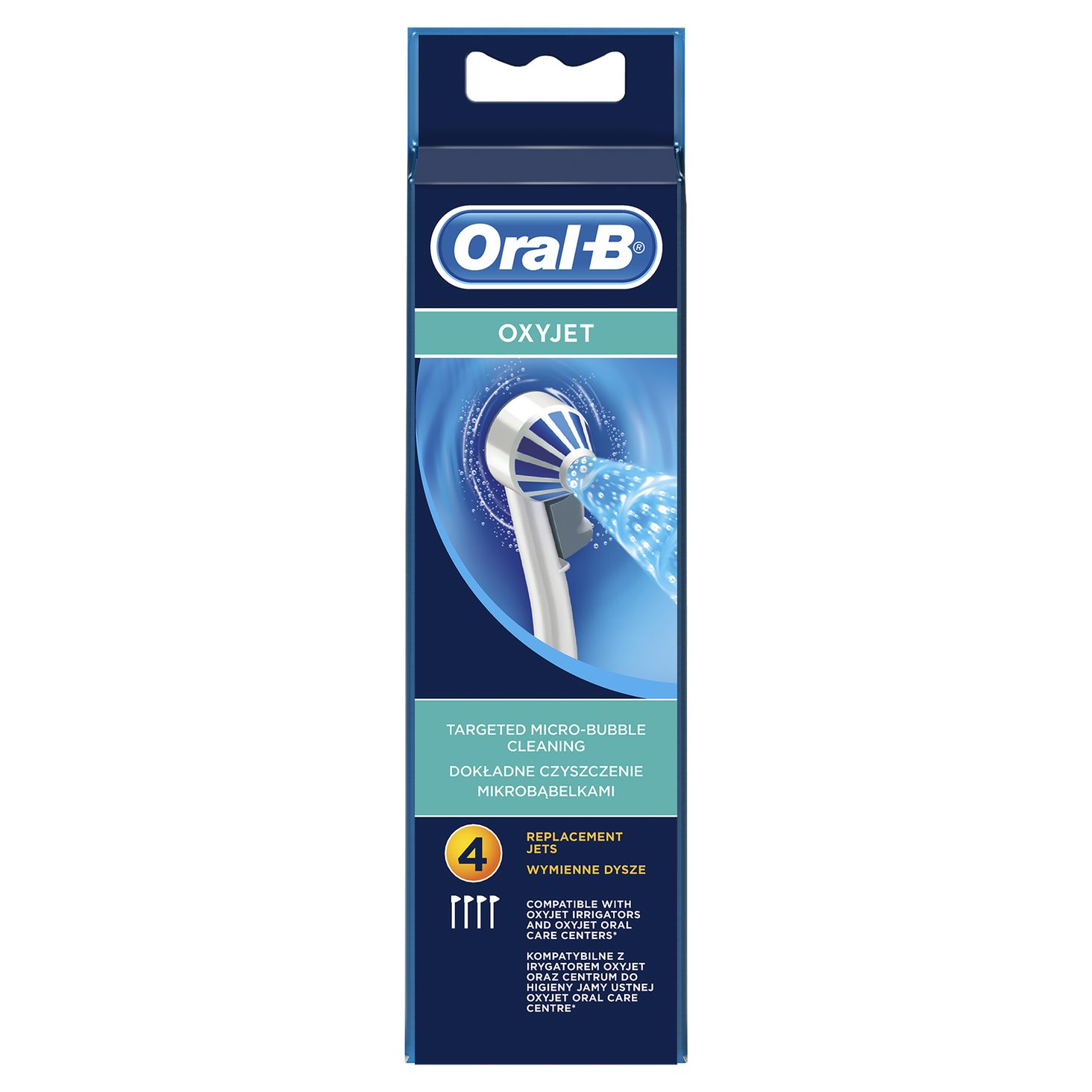 Oral-B Oxyjet Końcówki wymienne do irygatorów 4 sztuki
