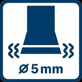 Wartość emisji drgań ah ∅ 5,0 mm