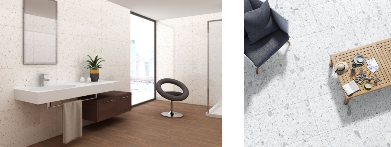Netto Gres Terazzo Bianco Mat 60X60
