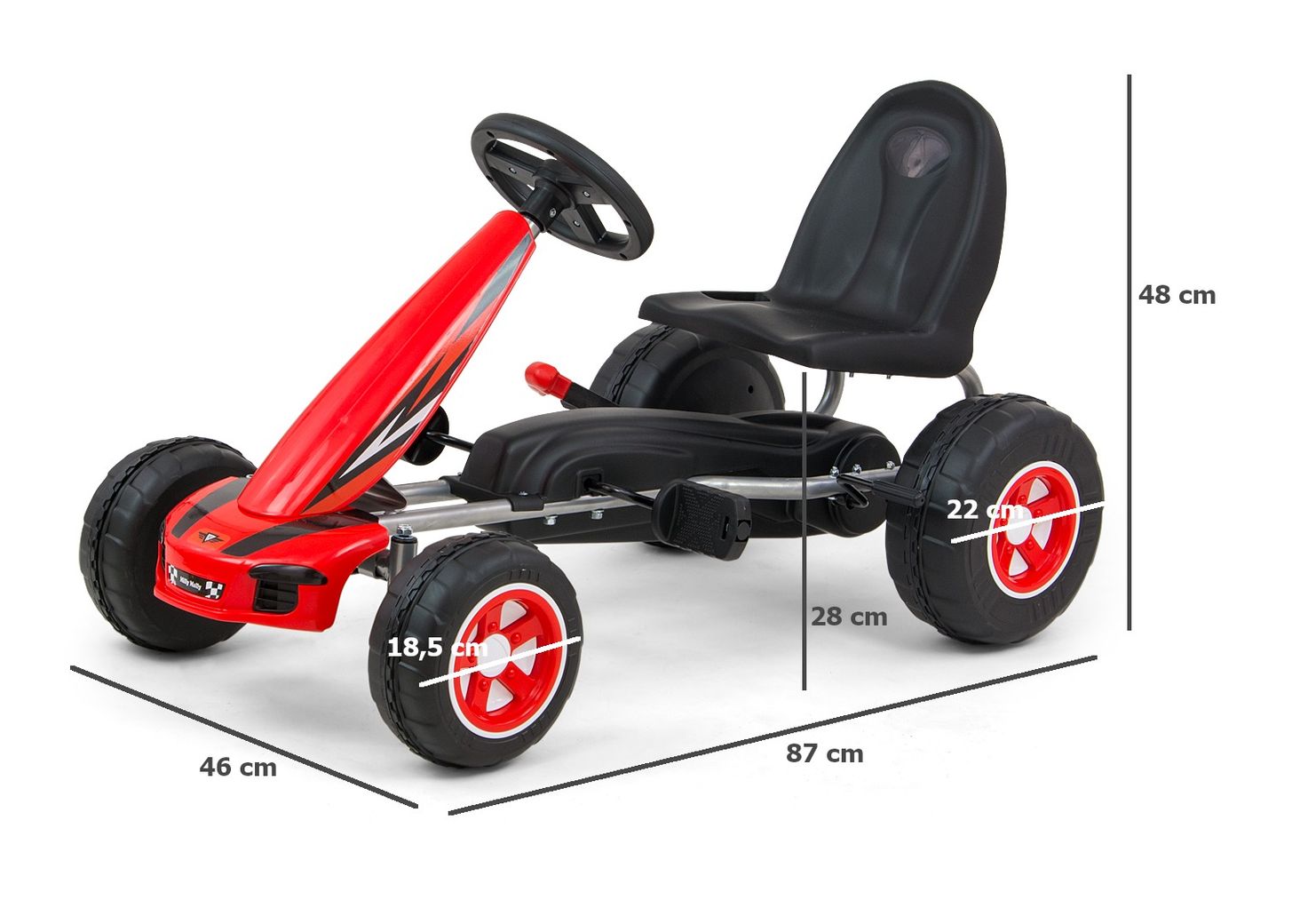 Milly Mally Gokart Na Pedały Viper - 5