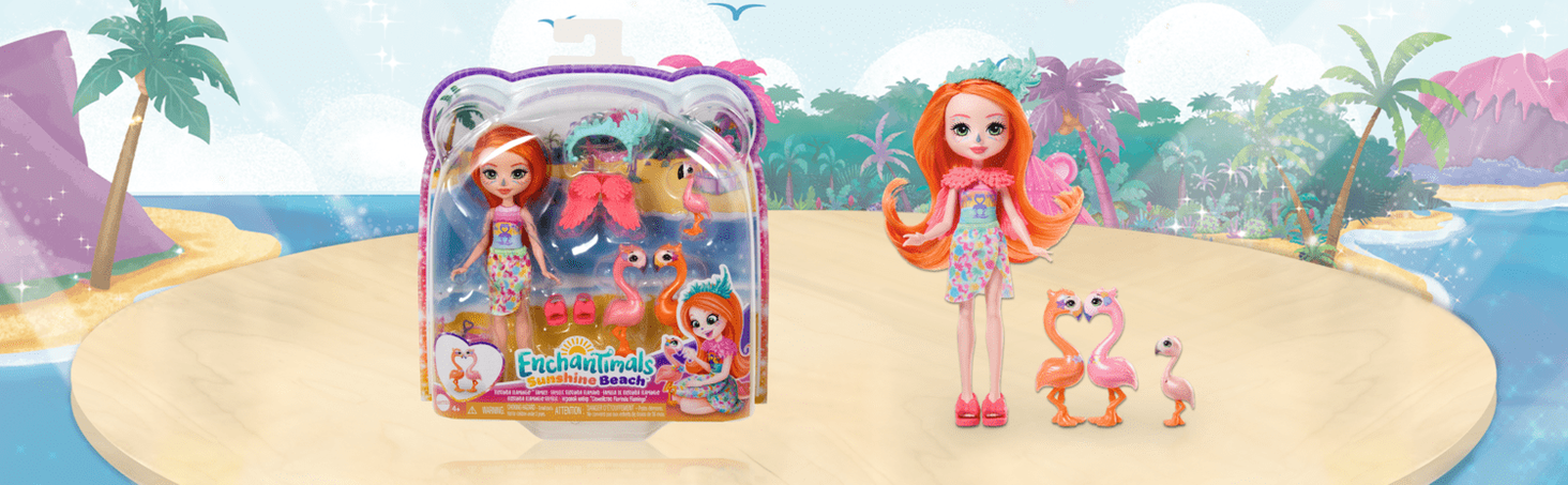 Mattel Enchantimals Rodzina Flamingów 2