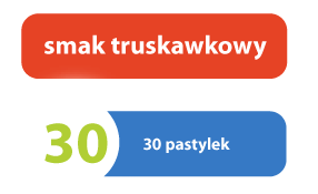 smak truskawkowy 30 pastylek