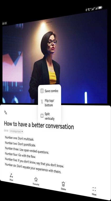 HUAWEI Mate X3 - podział ekranu 2