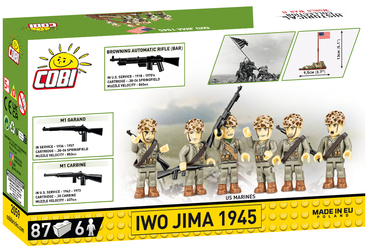 COBI Iwo Jima 1945 tył opakowania z figurkami