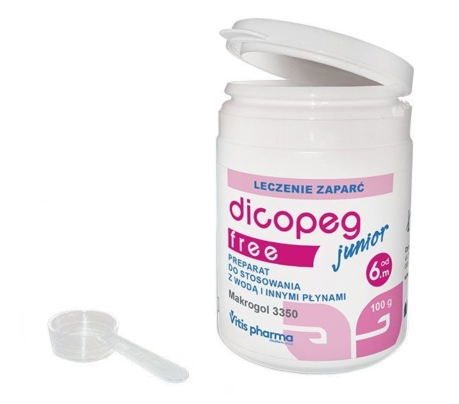 Dicopeg Junior Free, leczenie zaparć, 100g - 2