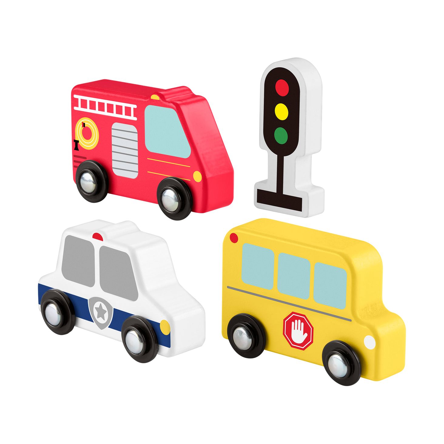 Fisher-Price Drewniane samochody Zestaw