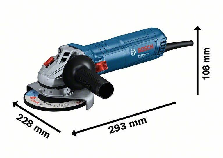 Bosch GWS 12-125 Professional wymiary