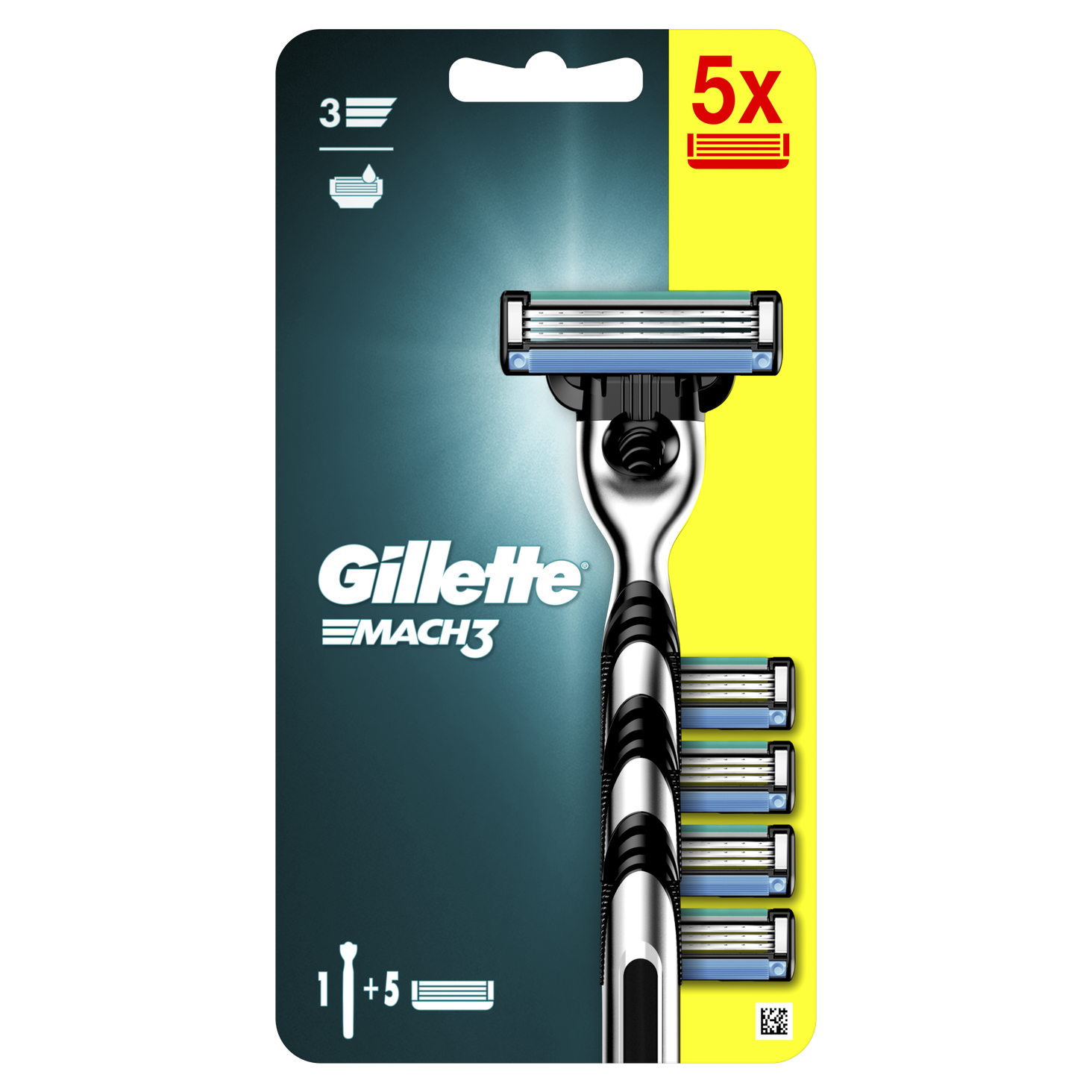 Gillette Mach3 Maszynka + 5 ostrzy