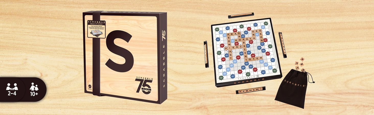 Mattel Scrabble 75lecie Specjalna Edycja HWV89