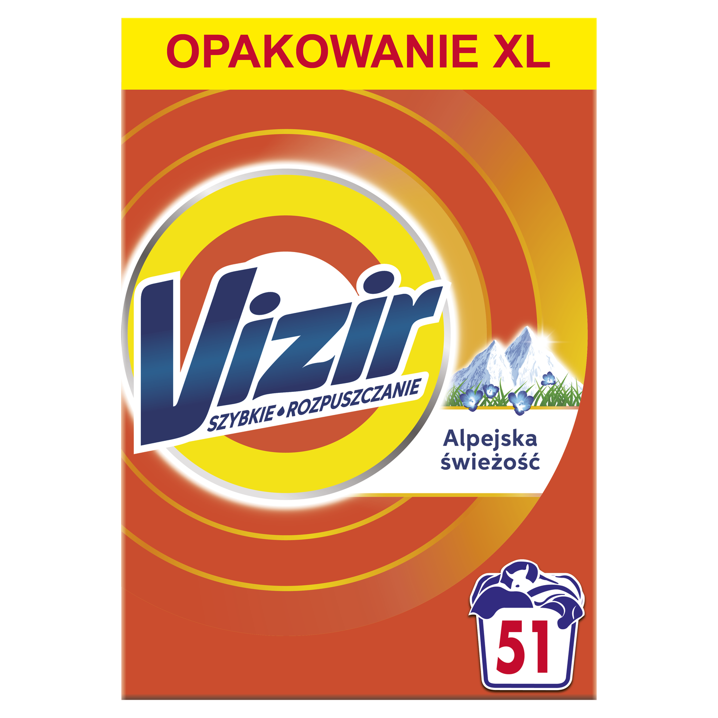 Vizir Proszek do prania Alpine Fresh 51 prań
