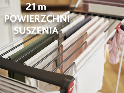 Vileda Soft Care - 21 m powierzchni suszenia