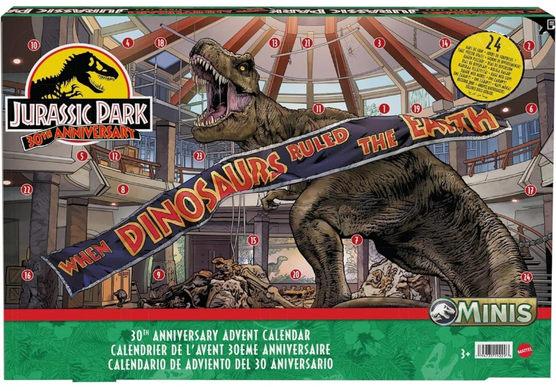 Mattel Jurassic World kalendarz adwentowy 2023 HTK45