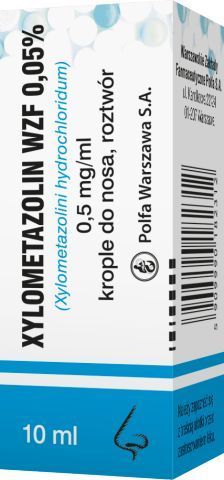 Xylometazolin WZF 0.05% krople do nosa 10ml