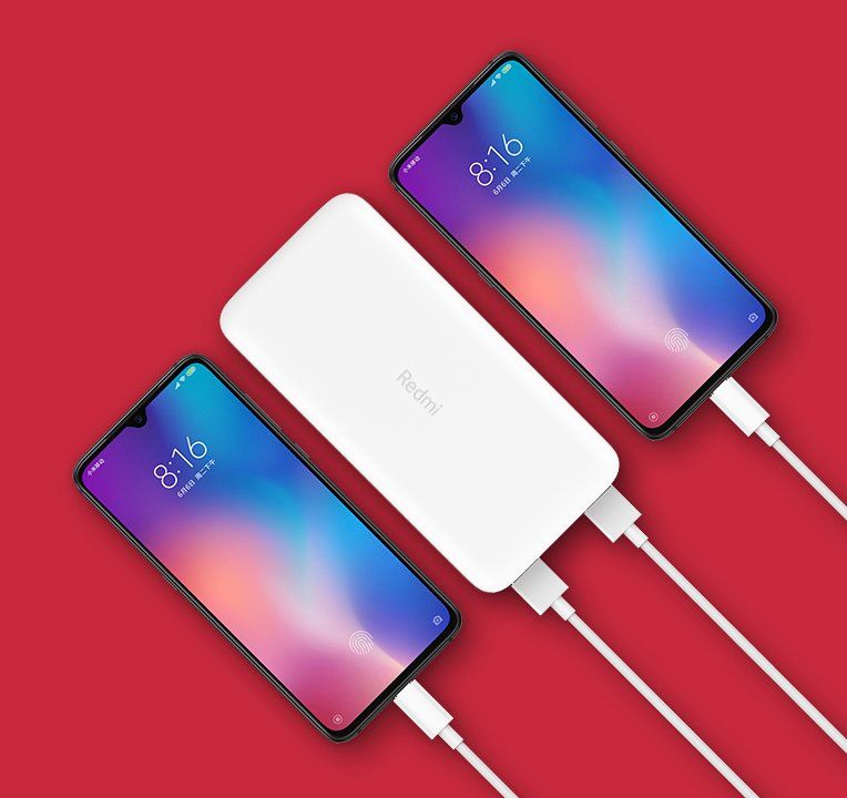 Redmi 20000mAh Ładowanie kilku urządzeń