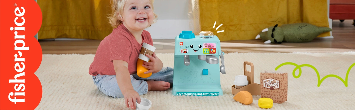 Fisher-Price „Ucz się i śmiej!” Edukacyjny ekspres do kawy
