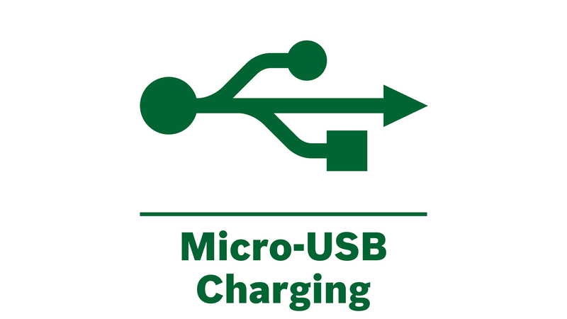 Wygodne ładowanie za pomocą przewodu micro USB