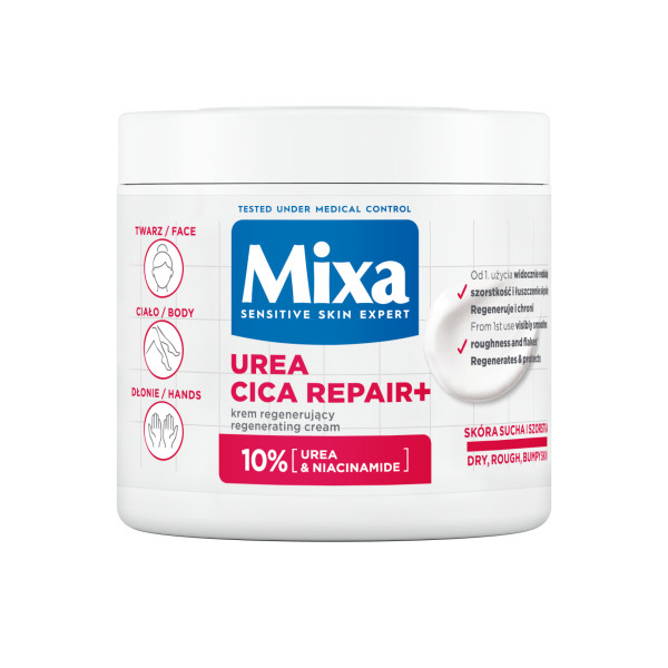 Mixa Urea Cica Repair+ Krem do twarzy, dłoni i ciała