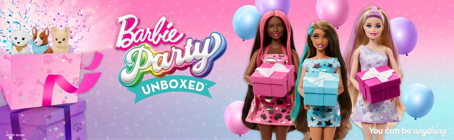 Barbie Party Unboxed Imprezowe niespodzianki
