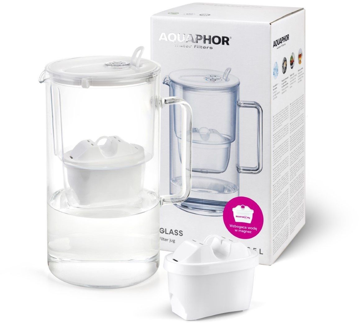 Dzbanek filtrujący Aquaphor Glass 2,5l + Wkład Maxfor+ MG -3
