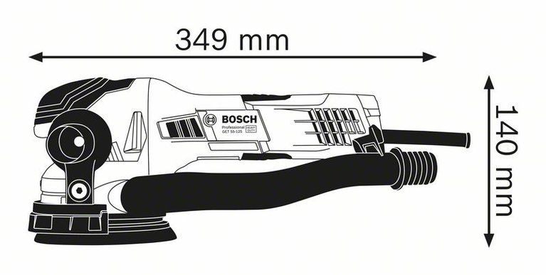 Bosch GET 55-125 Professional wymiary