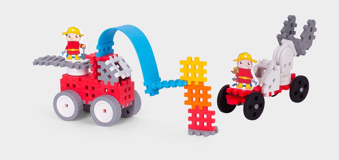 Marioinex Mini Waffle Strażak Zestaw Mały 903780_2