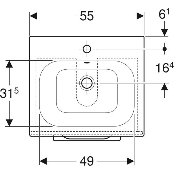 geberit rysunek techniczny